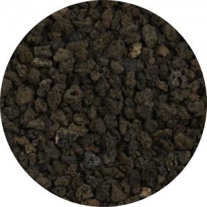 Black lava sand grain S